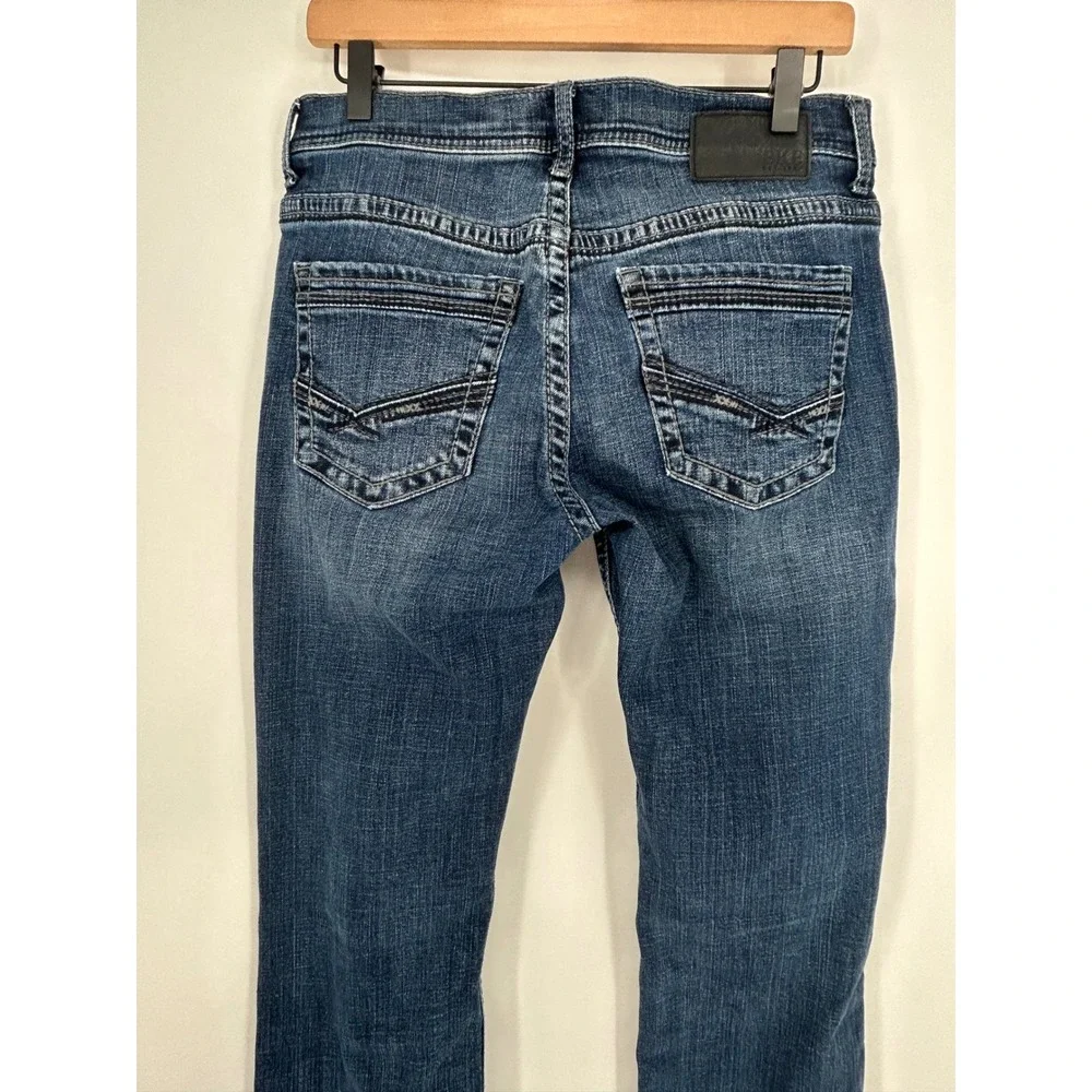 BKE Men's Aiden Dark Wash Bootcut Jeans In Size 30 X 30- Classic Denim